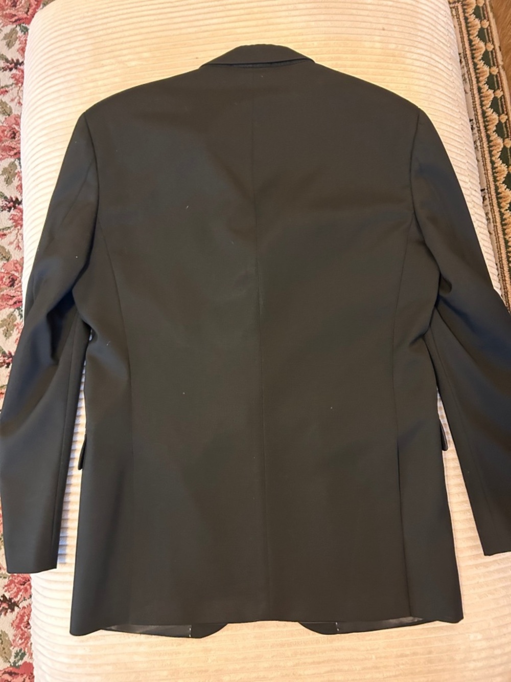 Kenneth Cole New York Men’s Black 100% Wool Suit 38R 32x31 Two Piece - Picture 2 of 7